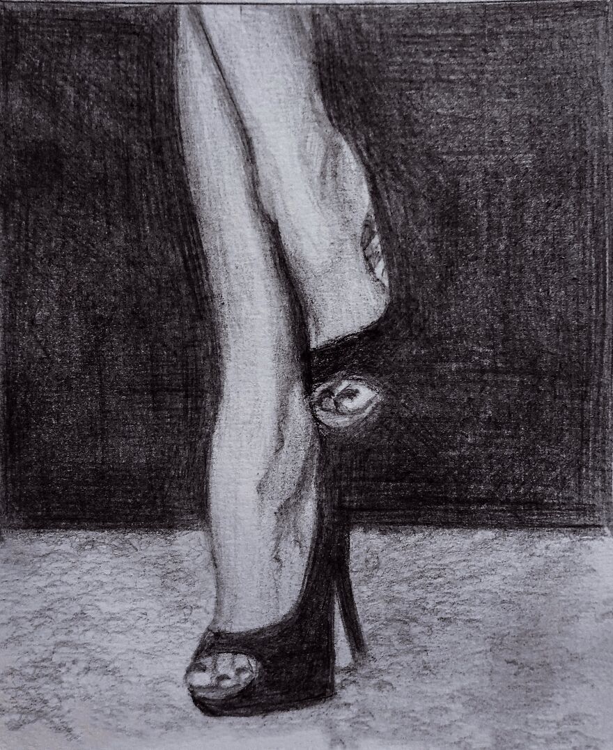 I Drew 6 Images In Pencil That Depict Feminine Beauty