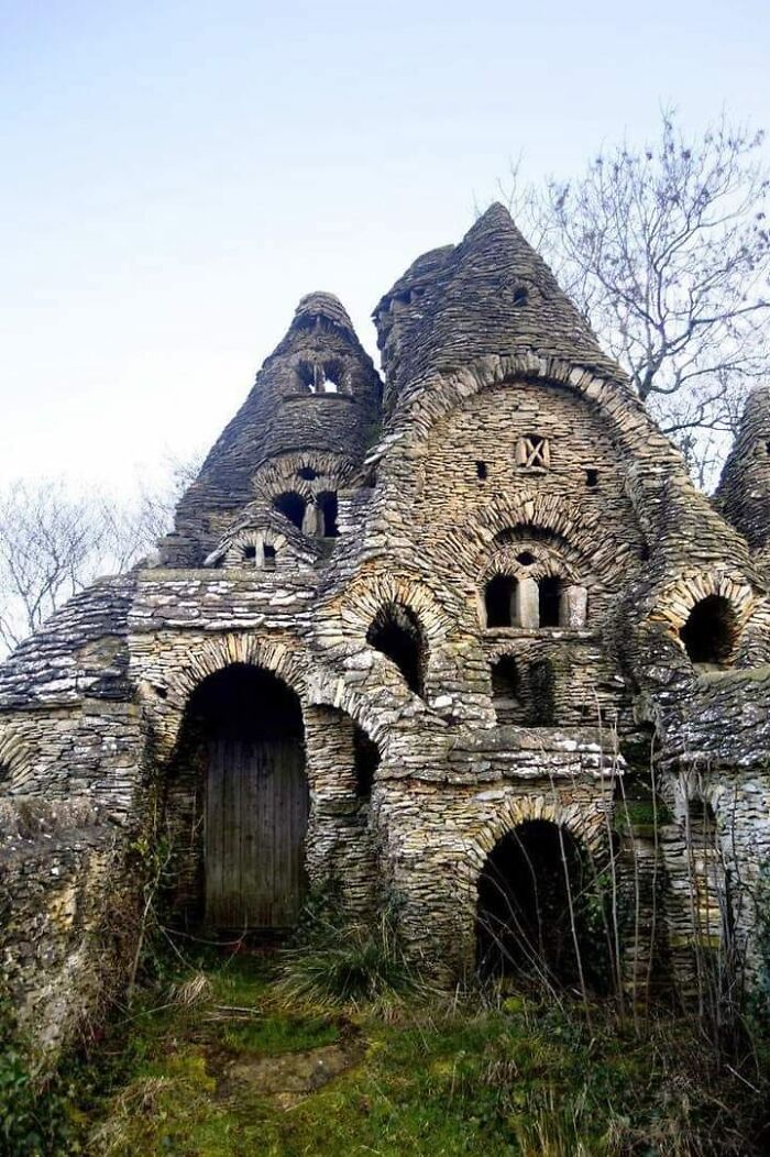 Interesante casa de piedra, Inglaterra