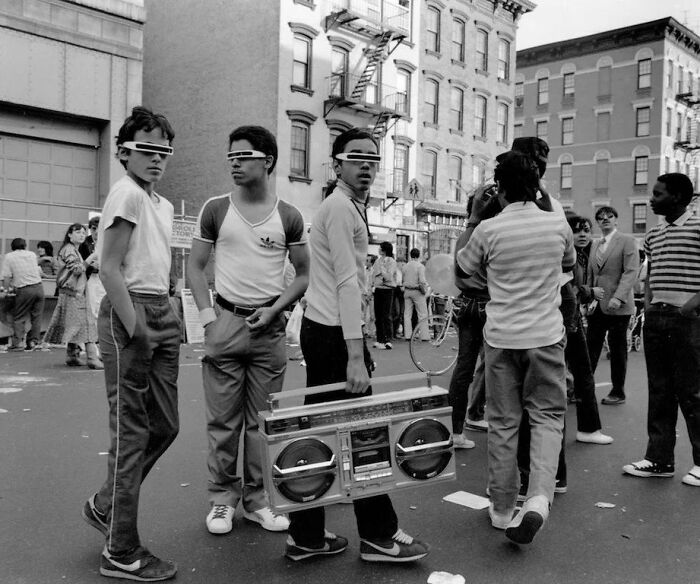 Boys With Boom Box, 14th Street, New York, 1983