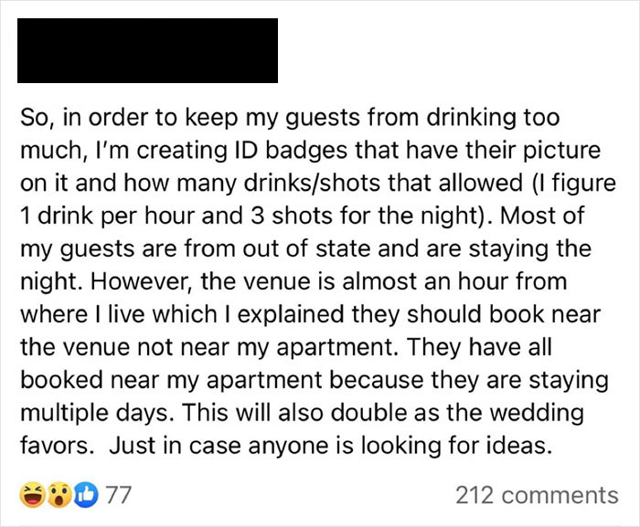 “This Will Also Double As The Wedding Favors”: Bride Comes Up With Ingenious Way To Prevent Guests From Drinking Too Much During Wedding