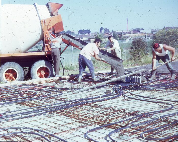 Not My Current House, But My Old Family Home My Grandad Built Had A Number Of Surprising Things, Including The Hydro-Heating Built Into The Concrete Slab