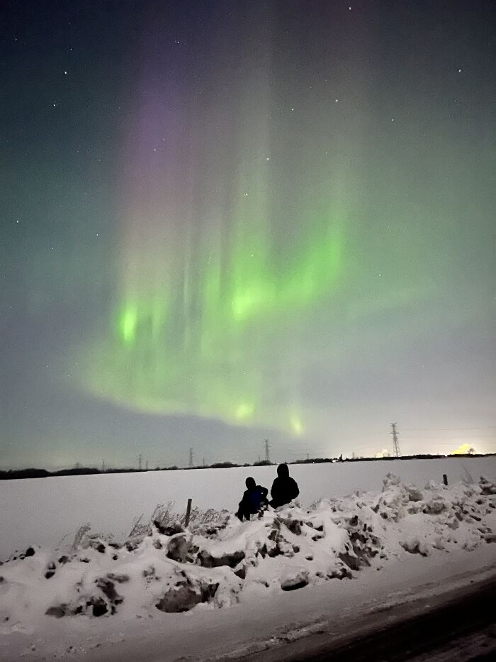 The Northern Lights That Me And My Cousins Went To See A Few Nights Ago 