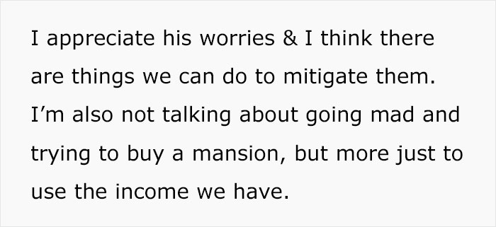 Wife Is Upset Her Husband Refused To Move To A Bigger Home, Get Nicer Cars, And Go On Better Holidays After His Raise Wife Is Upset Her Husband Refused To Move To A Bigger Home, Get Nicer Cars, And Go On Better Holidays After His Raise