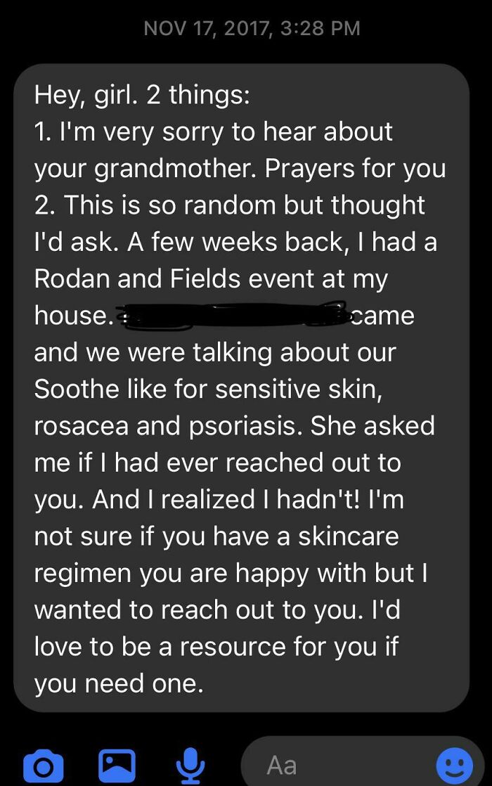 The Nerve. My Grandma Passed Away The Day Before I Got This Message