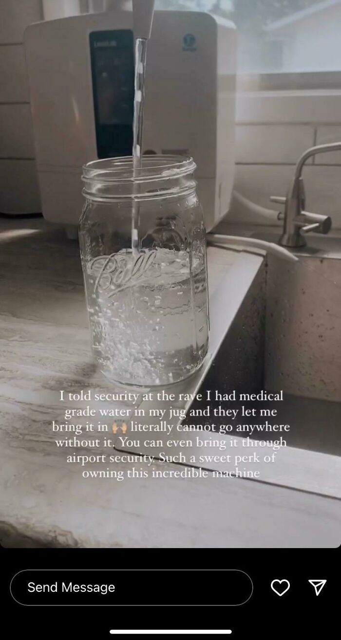 I Am Pretty Sure Tsa Does Not Allow "Medical-Grade Water" In Your Carry-On But Ok Cult Leader Hun
