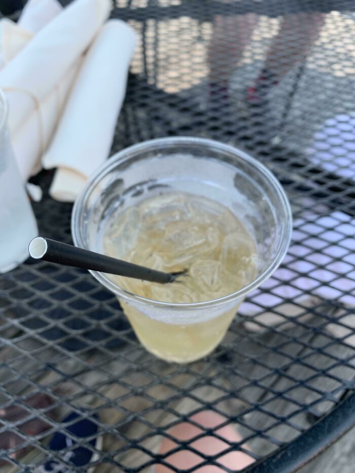 Paper Straw In Plastic Cup