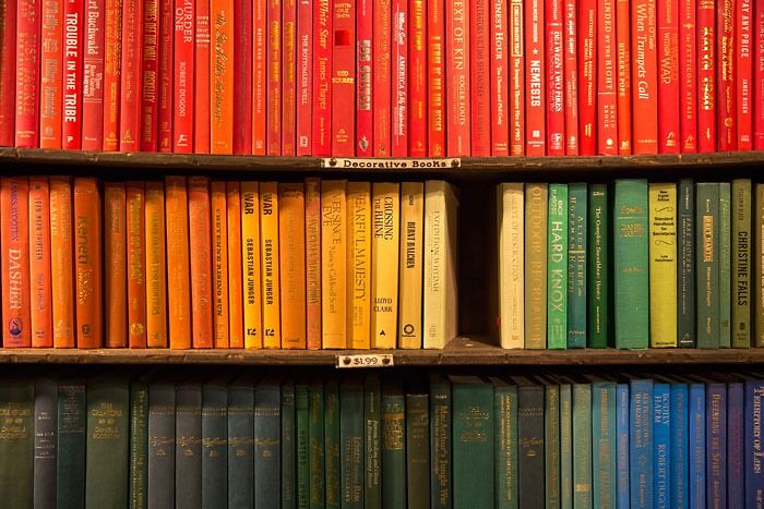 Organize Books By Colour