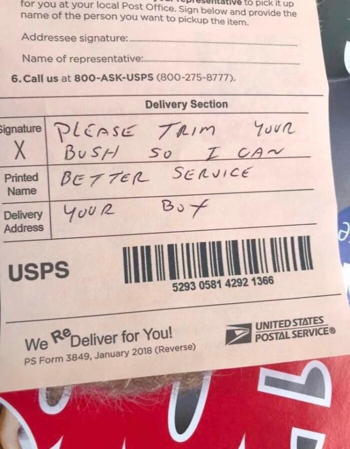 A Note From The Mailman