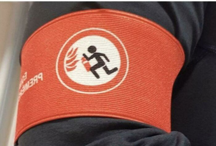 A Fire Safety Armband. They Had To Know