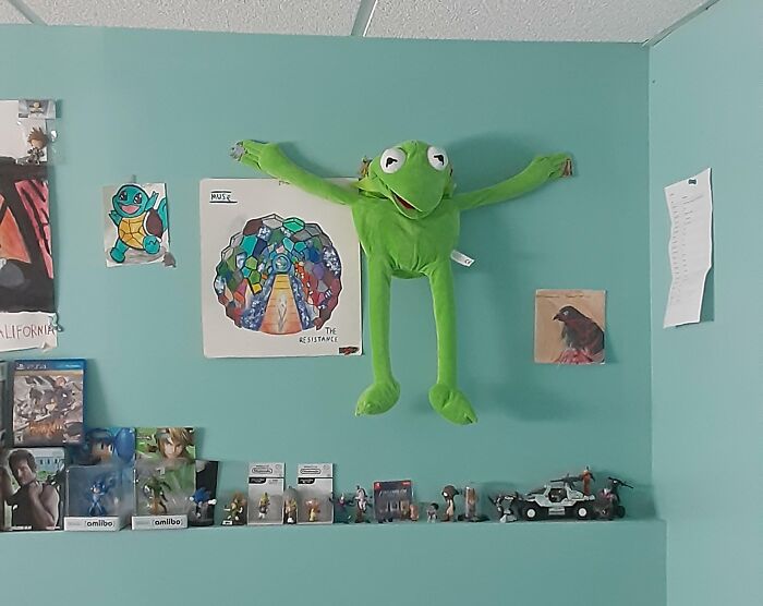 Does Anyone Else Do Weird Stuff With Decorating Their Room? My Crucified Kermit Is Hilarious To Me For Some Reason