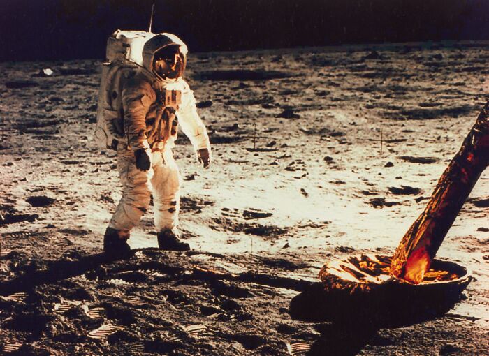 astronaut on the moon