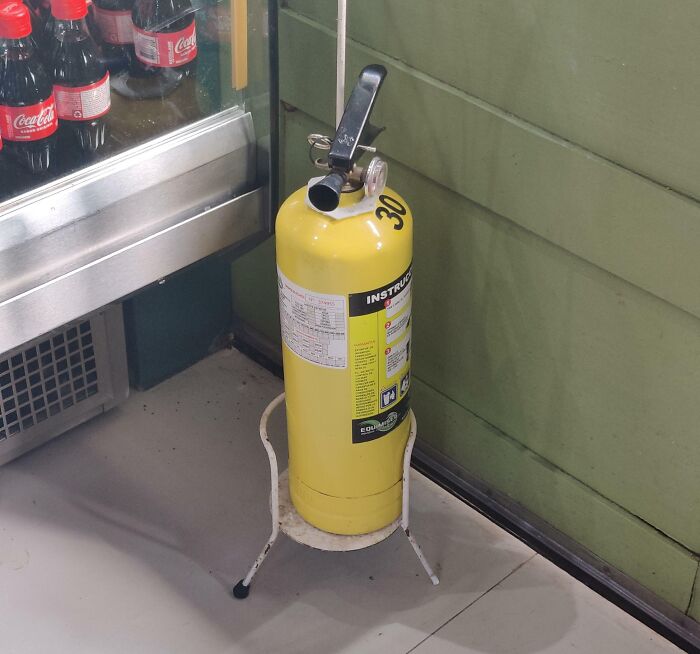 Yellow Fire Extinguisher