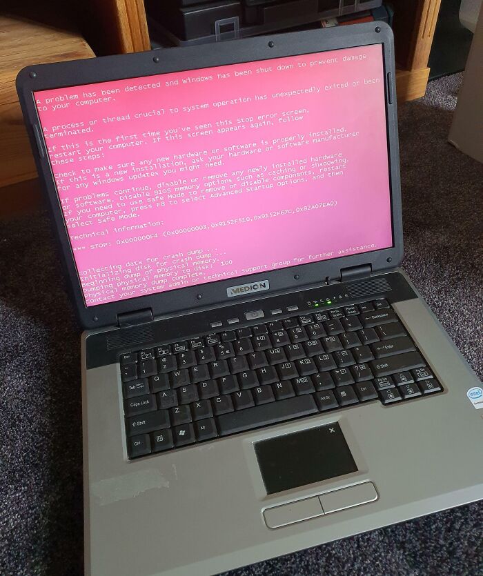 Pink Screen Of Death