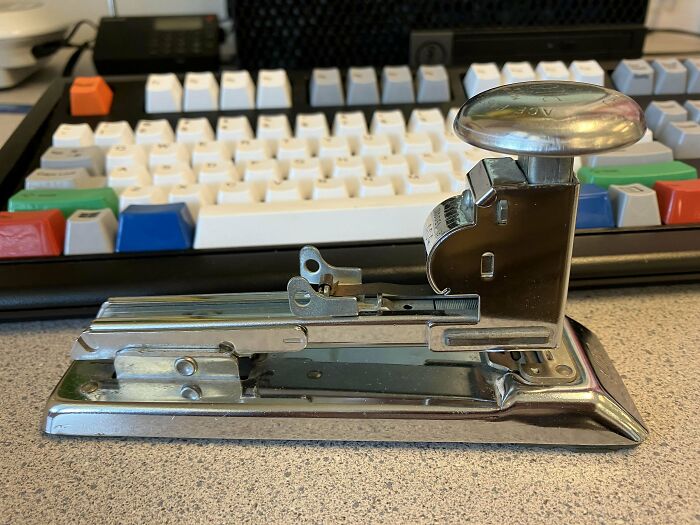 Fellow Teachers Need A New Stapler Every Couple Of Years, But My Ace Pilot 404 Endureth Forever!