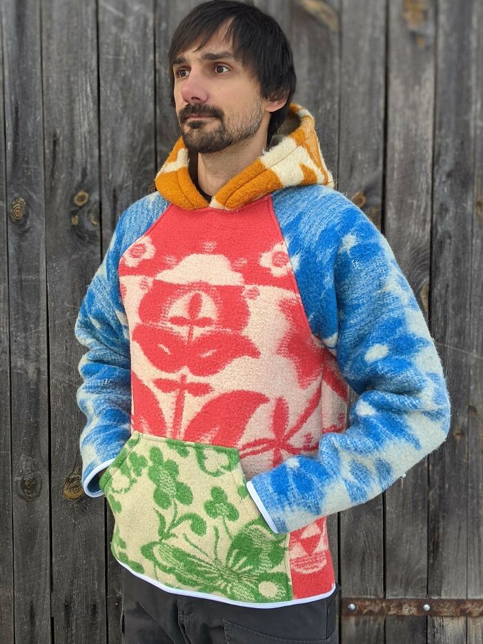 I Made Some Hoodies From Wool Blankets