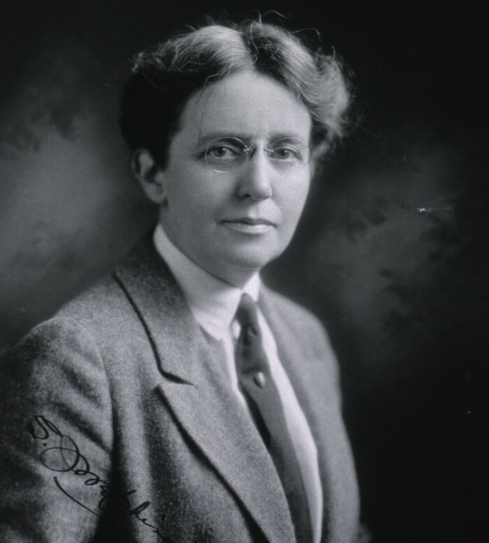 black and white photo of Sara Josephine Baker