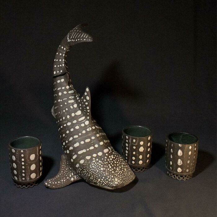 Whale Shark Flask (And Cups)! One Of My Favorite Creations Even After A Year