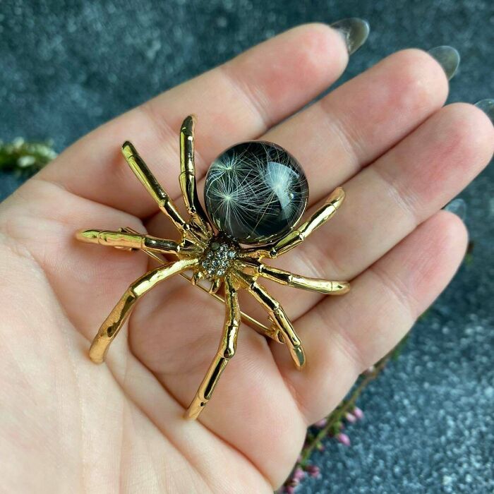I Made A Spider Brooch