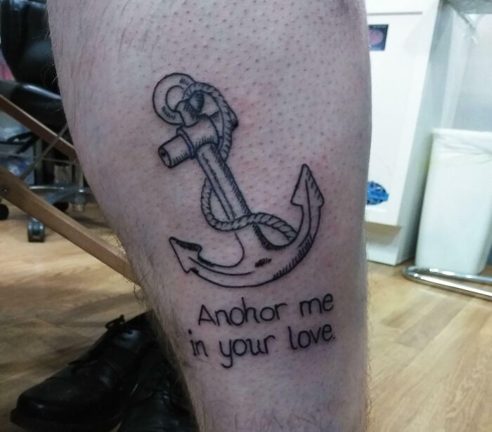 "Anahor Me In Your Love" This Was My Couples Tattoo For Getting Married On Sunday
