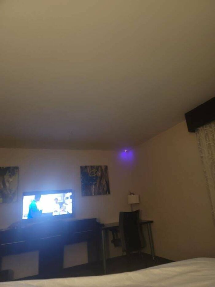 Purple/Blue Light In Hotel Only Comes On When Hitting Up Channel