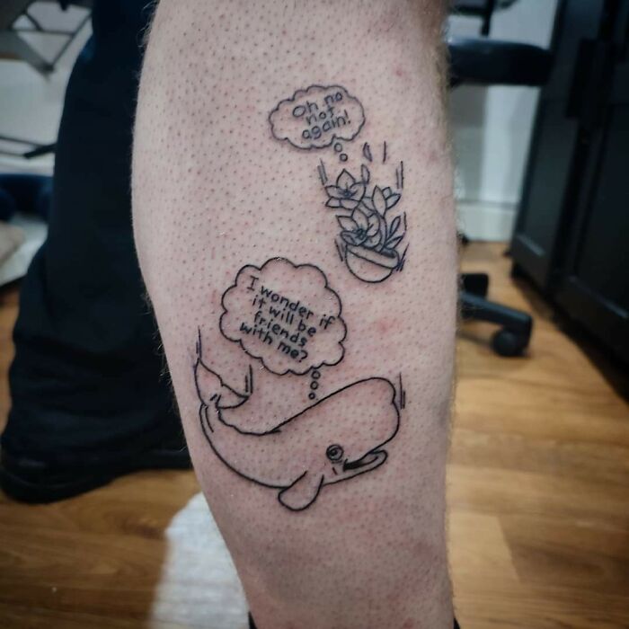 Ignorant Hitchhikers Inspired Slightly Silly Leg Piece