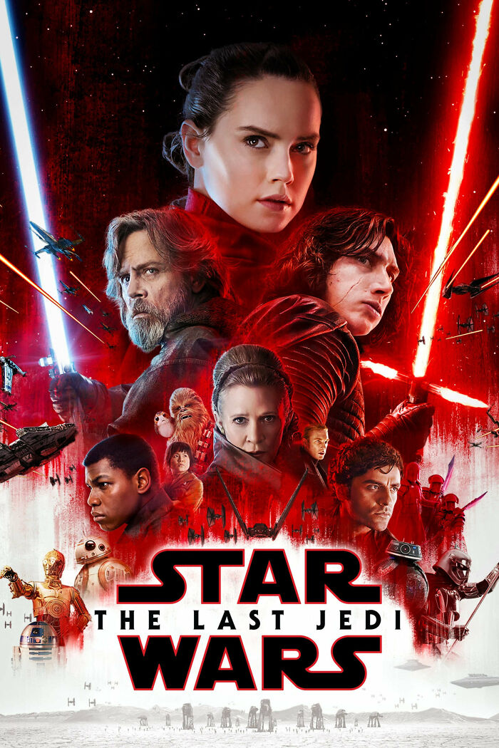 Movie poster for "Star Wars: The Last Jedi"