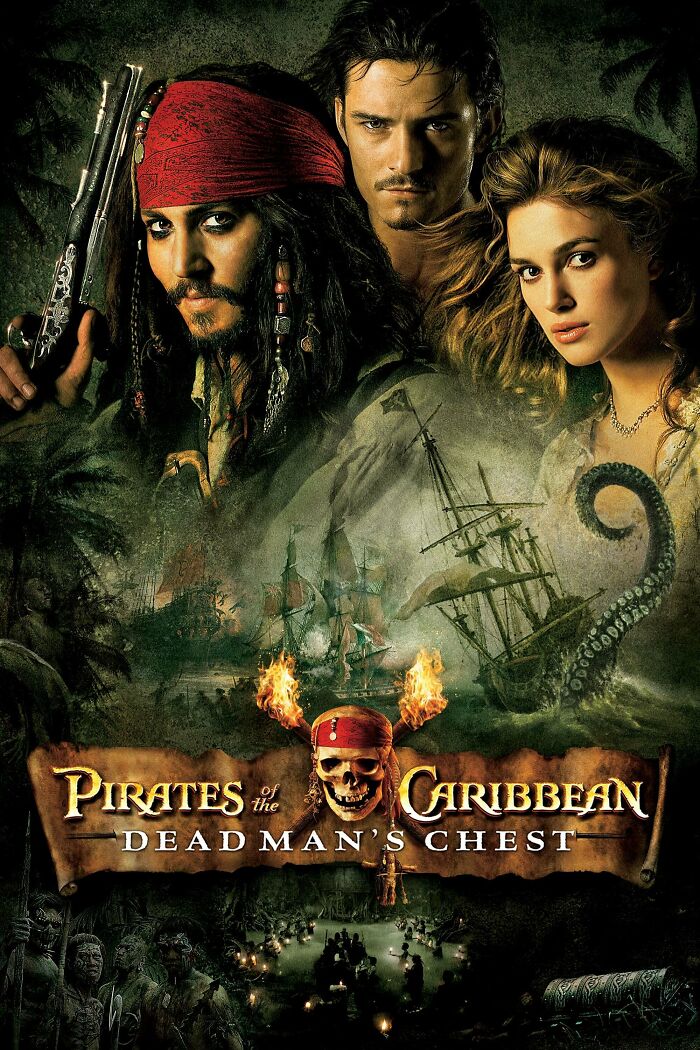 Movie poster for "Pirates Of The Caribbean: Dead Man's Chest"