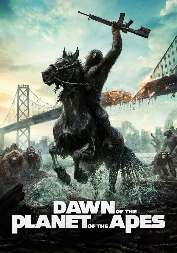 Movie poster for "Dawn Of The Planet Of The Apes"