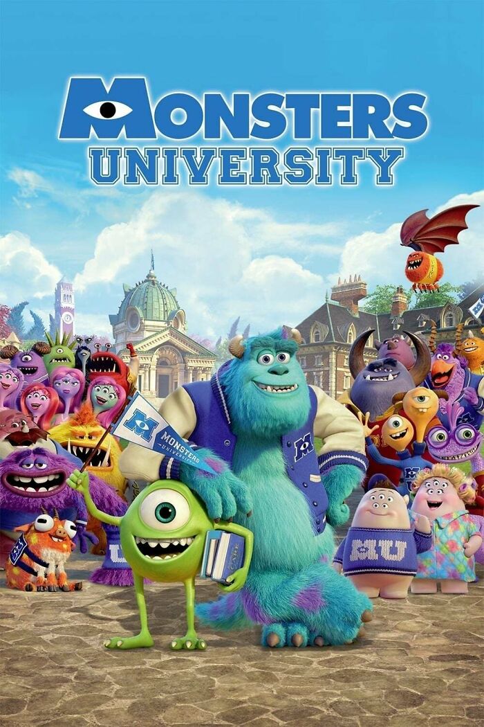 Movie poster for "Monsters University"