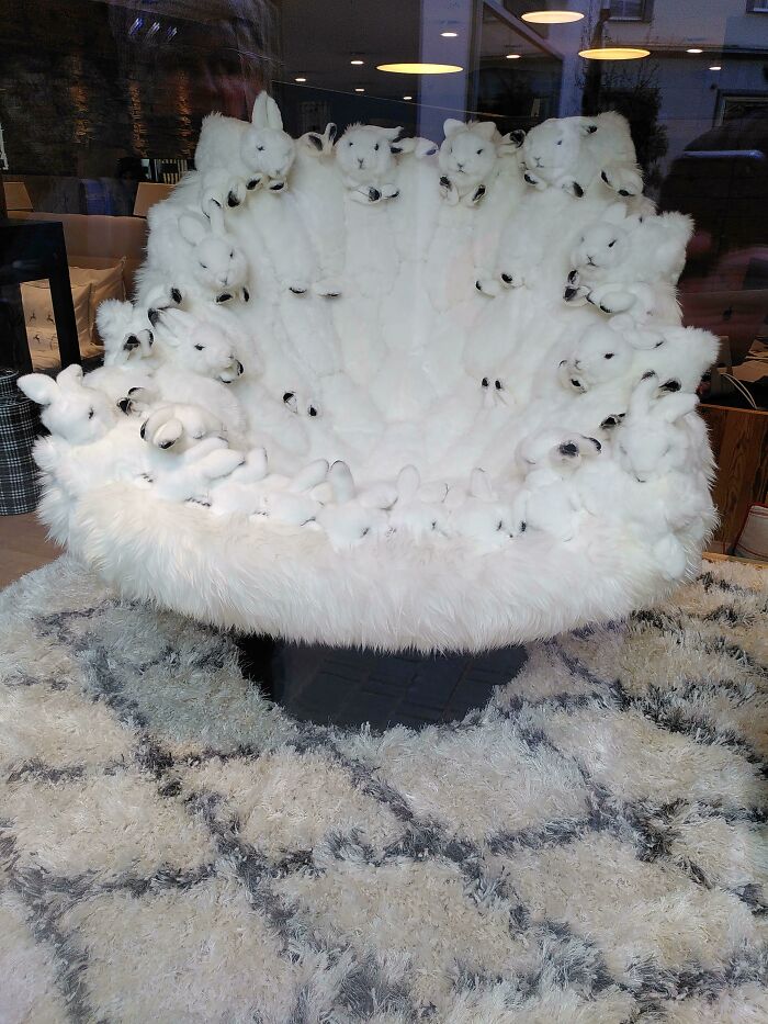 This Bunny-Chair I Saw While Window-Shopping