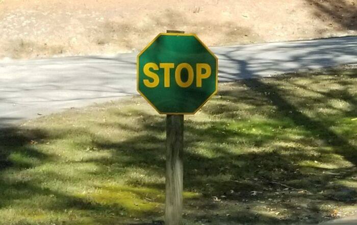 This Green Stop Sign