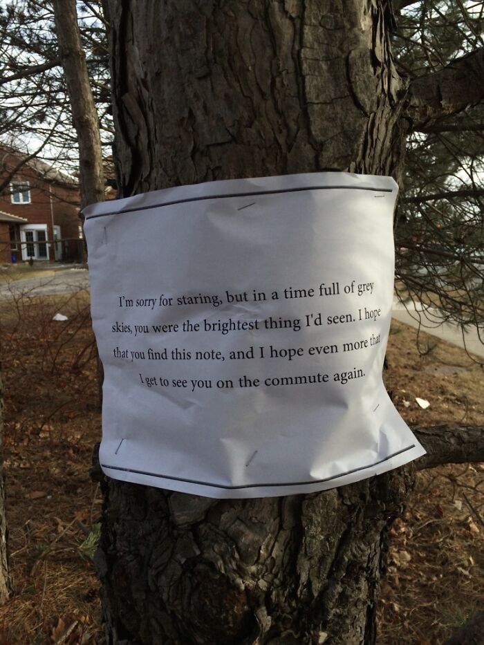 Found This Stapled To A Tree Outside My House