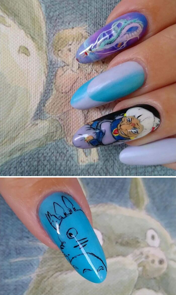 Studio Ghibli's Spirited Away Nail Art