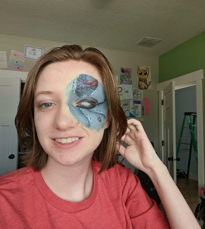 This Is The Very First Face Paint I've Been Proud Of