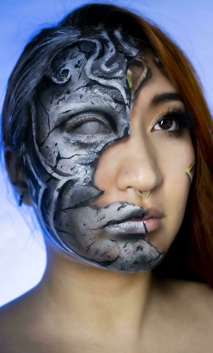 Athena From God Of War Inspired Facepaint By Me! Hope You Enjoy