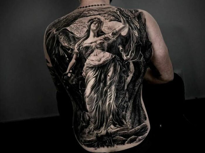 Masterpiece Whole Back Tattoo