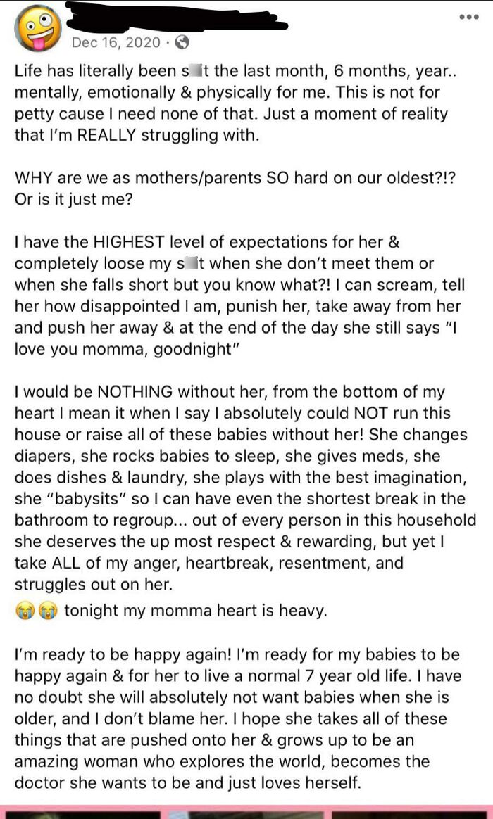 A Mom Talks About Her Parentification Of Her 7 Year Old Daughter. When The Daughter Was 4 She Had A Special Needs Child, A Year And A Half Later She Had Another, And Now She Has Another Baby On The Way