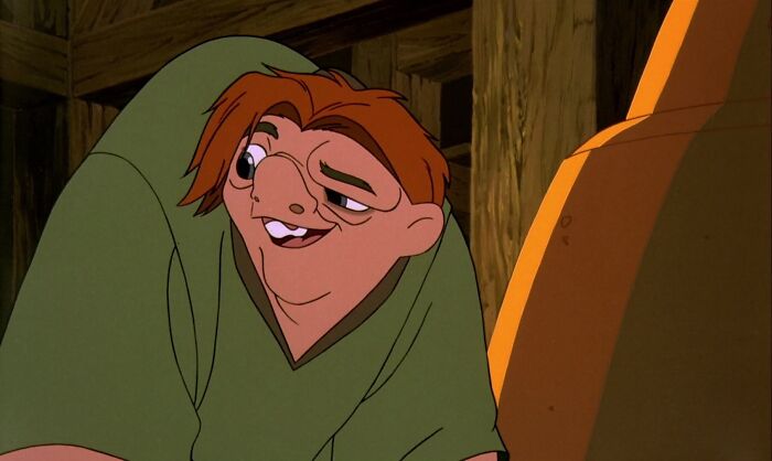 Quasimodo wearing green shirt