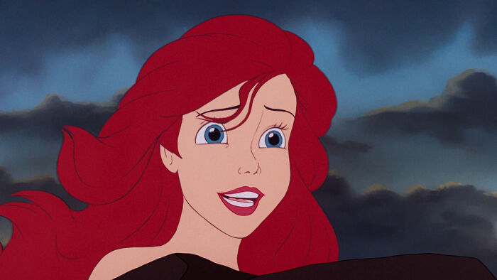 Ariel with red hair 