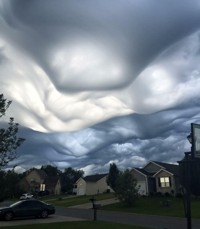 Nubes onduladas en Kentucky