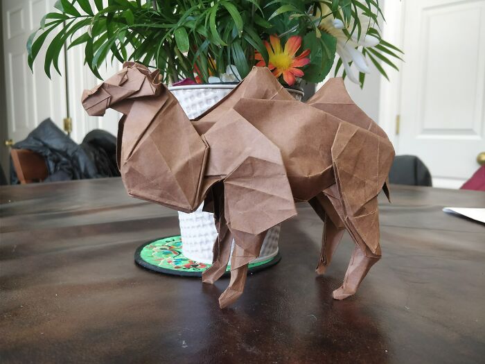 Origami'd Shuki Kato's Bactrian Camel