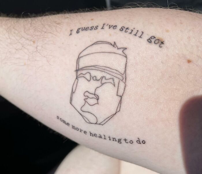 My One Line Drawing Of Francis From The Darjeeling Limited And My Fav Quote. Done By Sparrow At Howl Tattoo In Fort Myers, FL