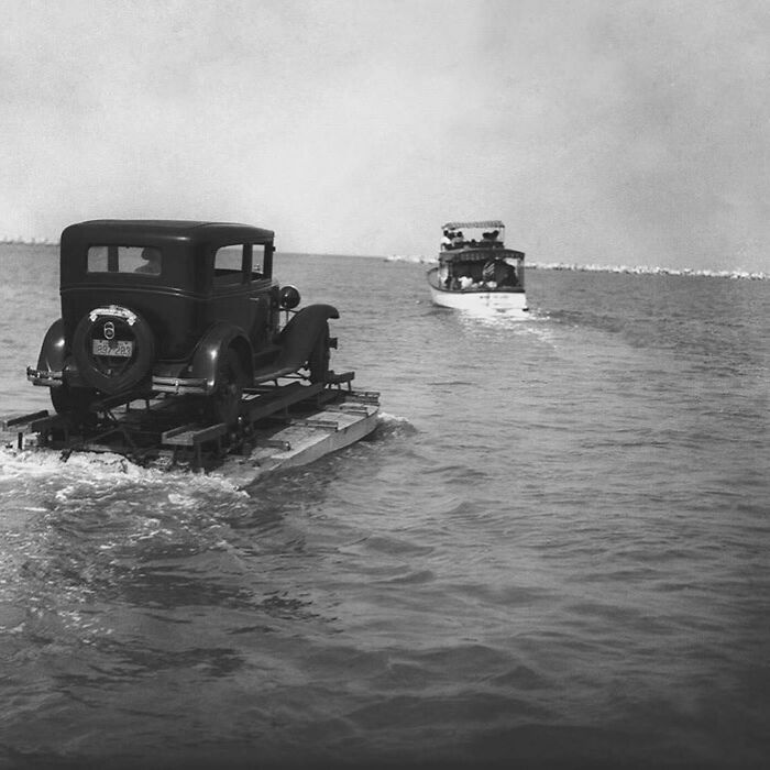 Does This Count As Thalassophobia? This Was The Only Way To Get To Padre Island In Corpus Christi Before A Bridge Was Built In The 1920’s. No Thanks