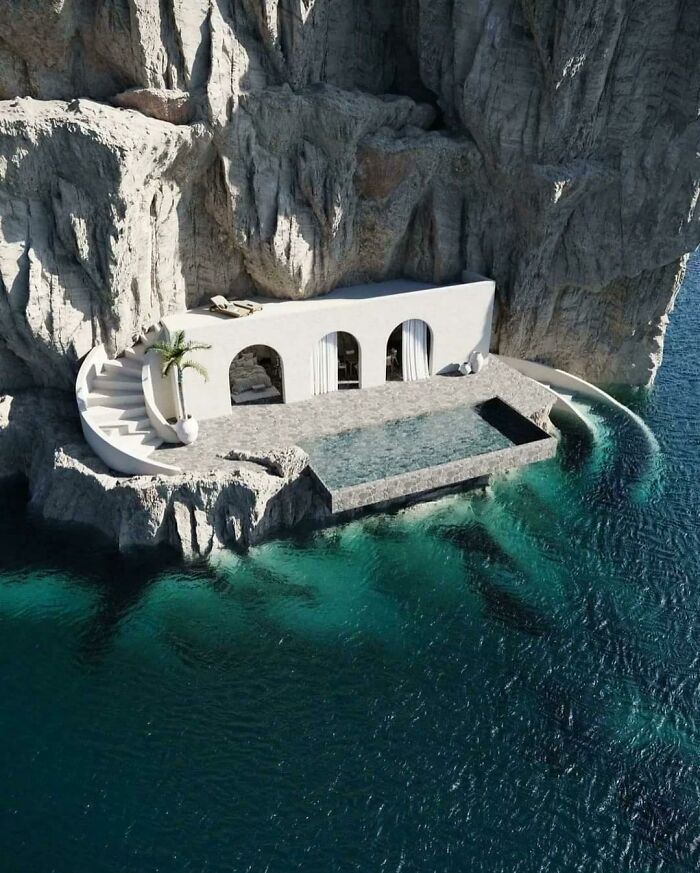 No hay ningún lugar al que huir de lo que sea que pueda perseguirte desde las profundidades... (Refugio del Océano, Positano, Italia)