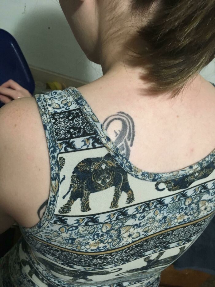 The Way My Shirt And Tattoo Meld Together