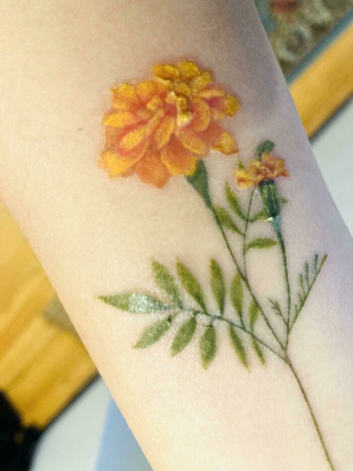 My Tattoo Is Peeling And It Looks Like The Petals Are Falling