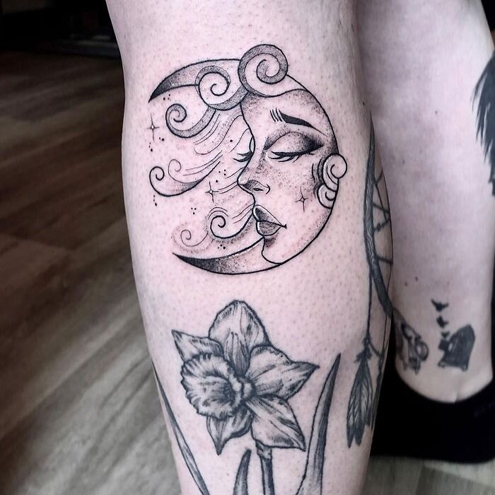 Monn calf tattoo