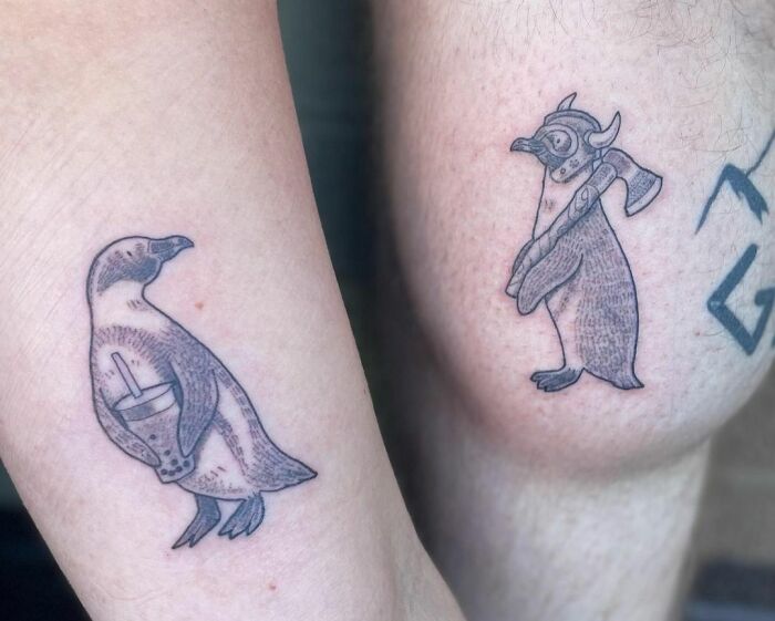 Matching Penguins Tattoos