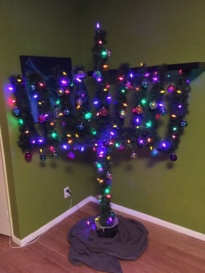 My Roommate Celebrates Christmas, I Celebrate Hanukkah... We Decided To Build A Compromise