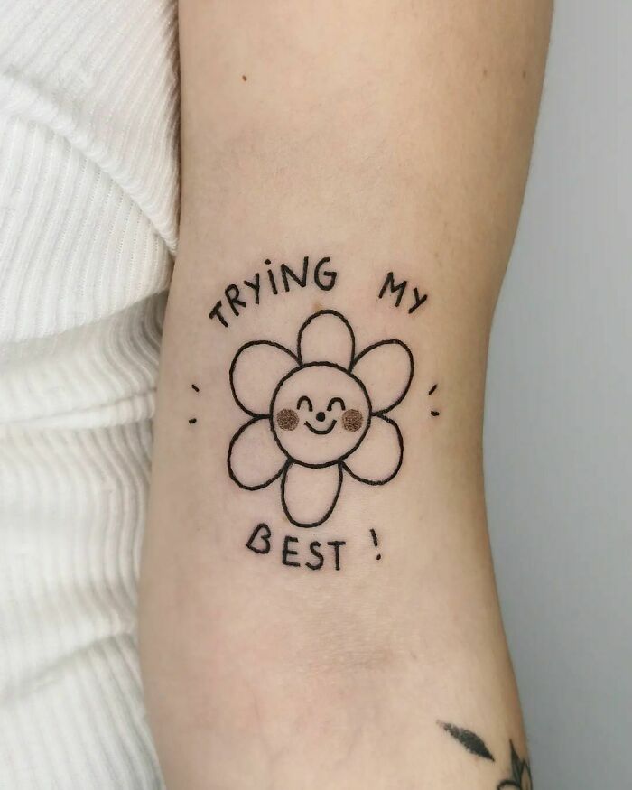 "Trying My Best!" Tattoo